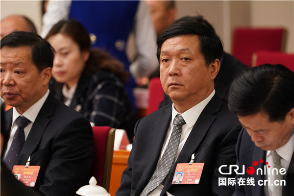图片默认标题_fororder_全国人大代表、歼－２０、歼－１０系列改进型以及枭龙战机的总设计师、中国科学院院士杨伟。摄影：李晋