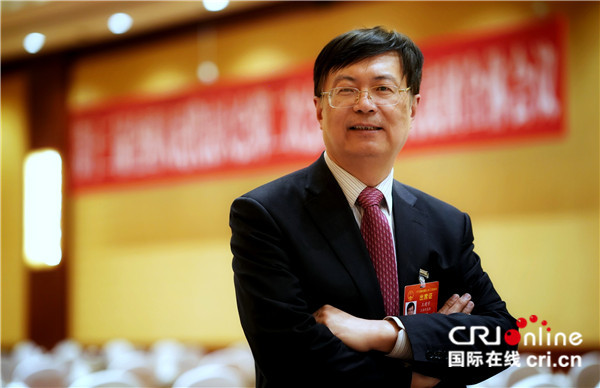 图片默认标题_fororder_全国人大代表、中国科学院上海分院院长王建宇院士。摄影：李晋